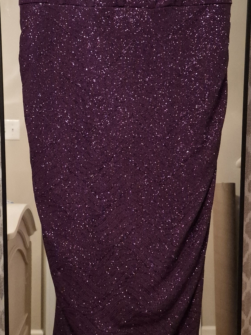 Sparkle Purple Women's Evening Gown
